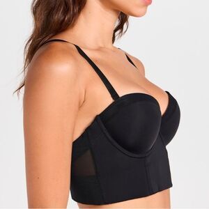 Brand new with Tags LIVELY The Low Back Strapless Bra Black Size 34A Convertible